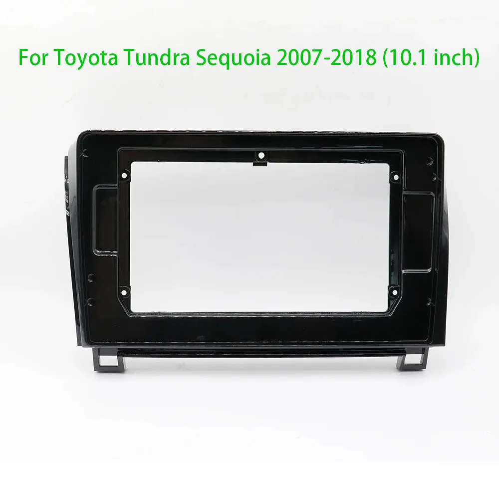 10.1 Inch 2DIN Install Panel Dashboard Car Radio DVD Player Fascias Frame For Toyota Tundra Sequoia 2007-2018