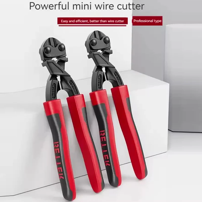 Mini taglierina per bulloni Multiutensile Tagliafili in acciaio Risparmio di manodopera Multifunzionale Forte taglio di filo di ferro Tagliafili Forbici Pinze