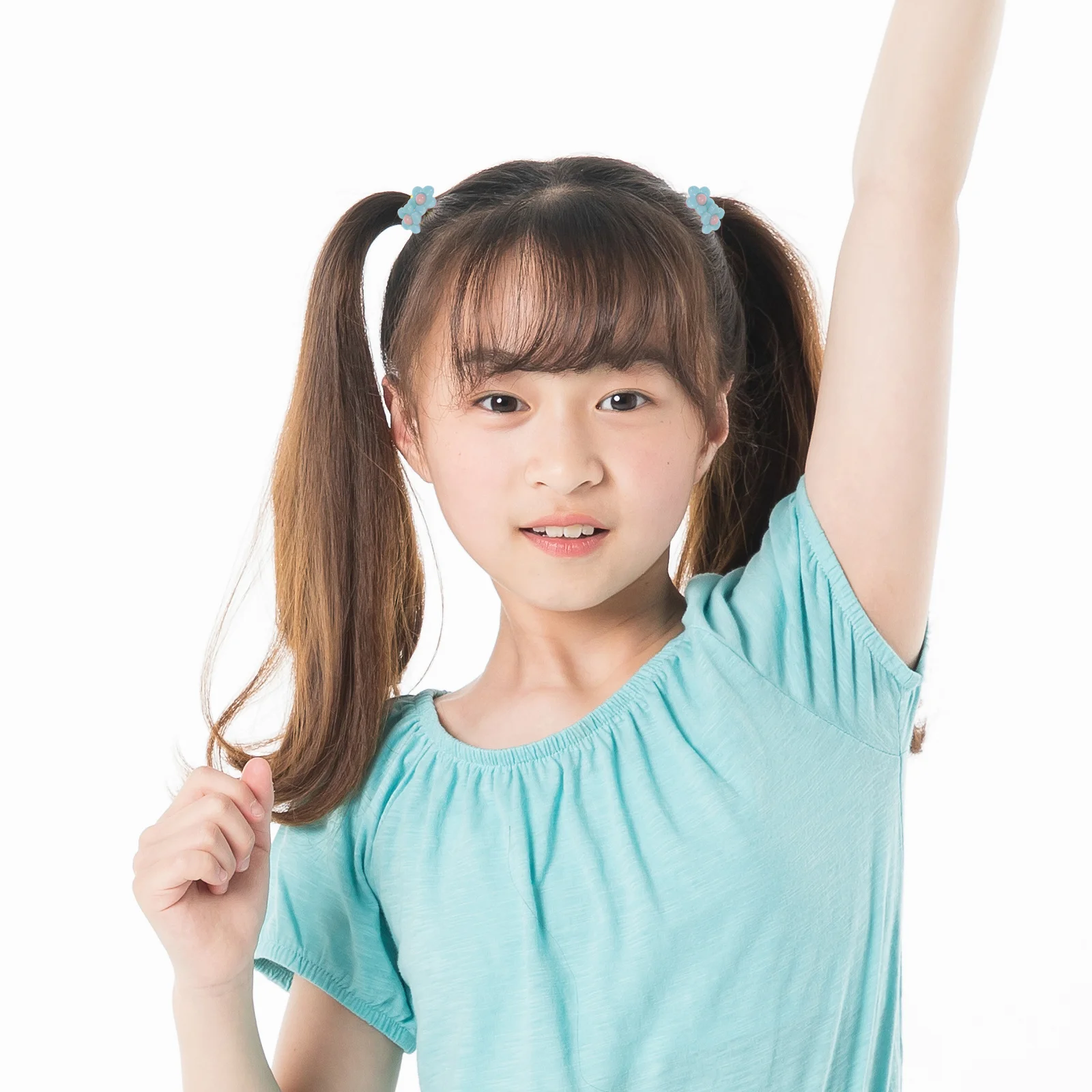 

10Pcs Girls Hair Ties Plastic Rubber Band Elastic Ponytail Holders Random Color Stylish Accessory Girls Hair Band