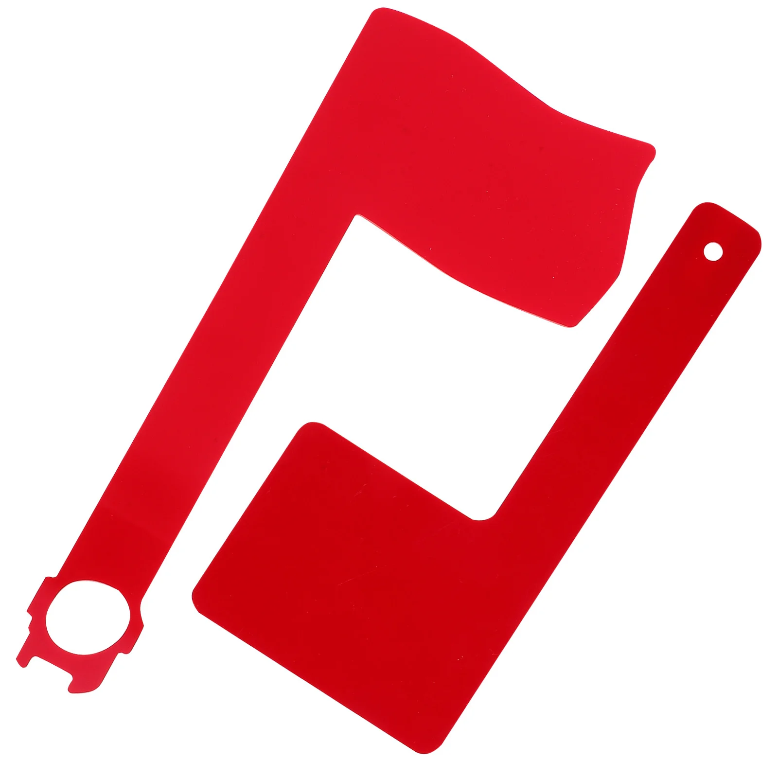 

2Pcs Acrylic Mailbox Flag Red Weather Resistant Replacement for Outdoor Use Universal Fit Rotating Function Mailbox Notification