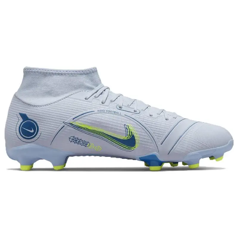 Nike Mercurial Superfly 8 Academy MG 'Grey Light Marine' Sneakers shoes DJ2873-054 With Original Box