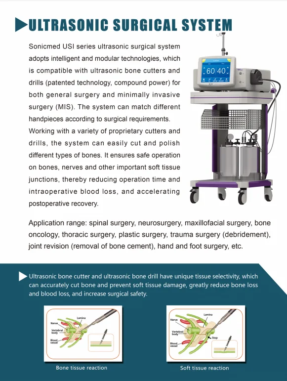 Professional Medical Ultrasonic Surgical System Ultrasonic Bone Cutter