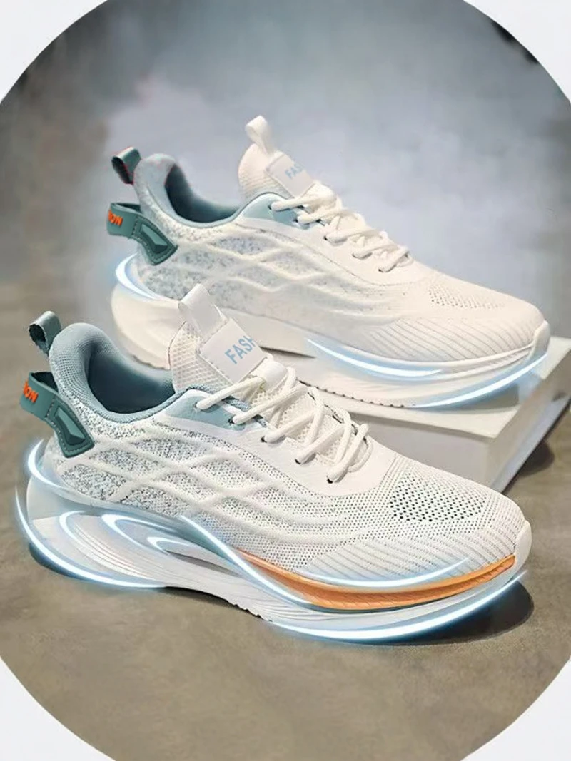 

Men's Summer 2026 New Soft Bottom Shock Absorption Sports Shoes Mesh Breathable Anti-Odor Anti-Slip Wear-Resistant Running Ca...
