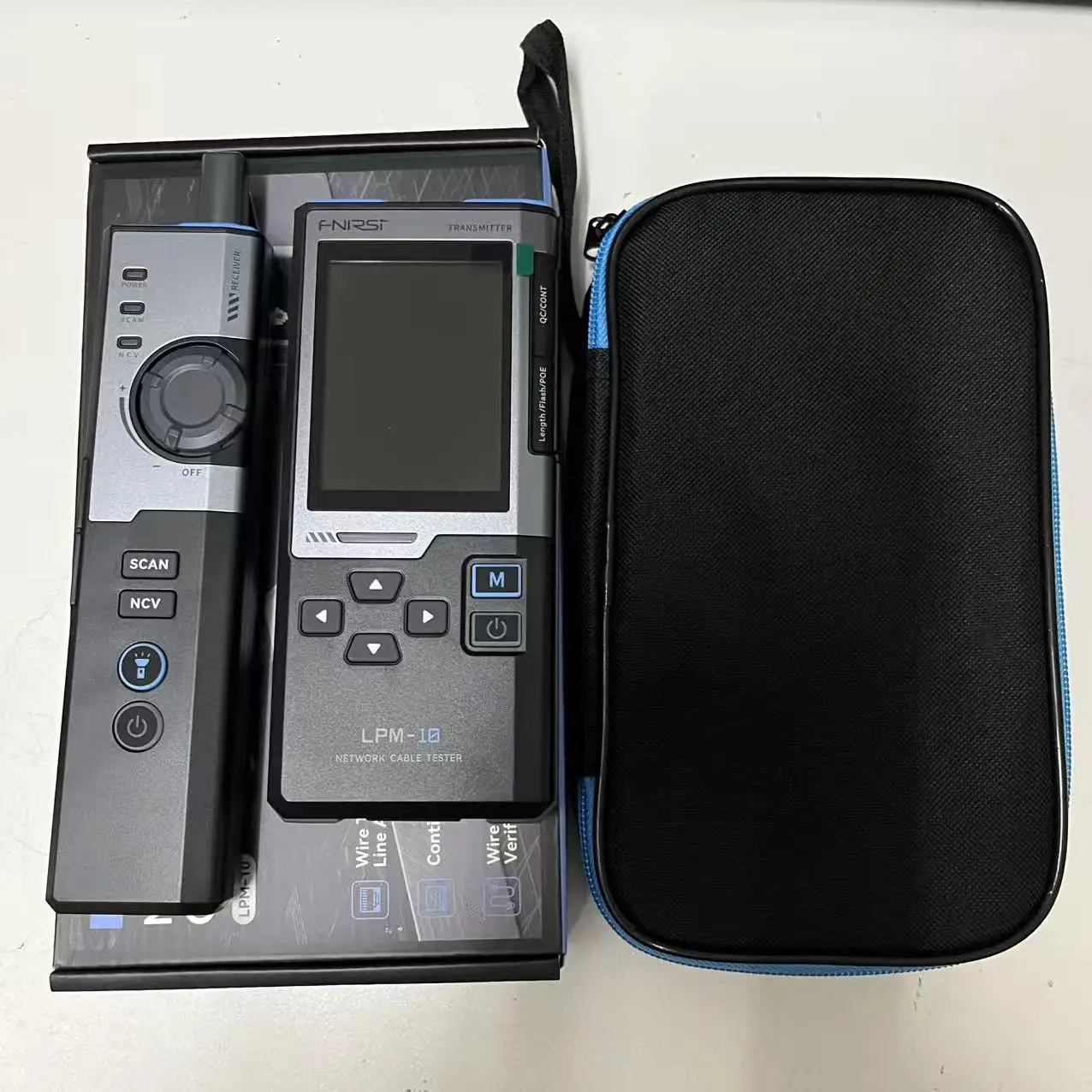 FNIRSI LPM-10C Network Troubleshooting Tool with Cable Tester, PING, IP Scanner, PoE, Gigabit Testing, RJ45 RJ11 Cable Tracer