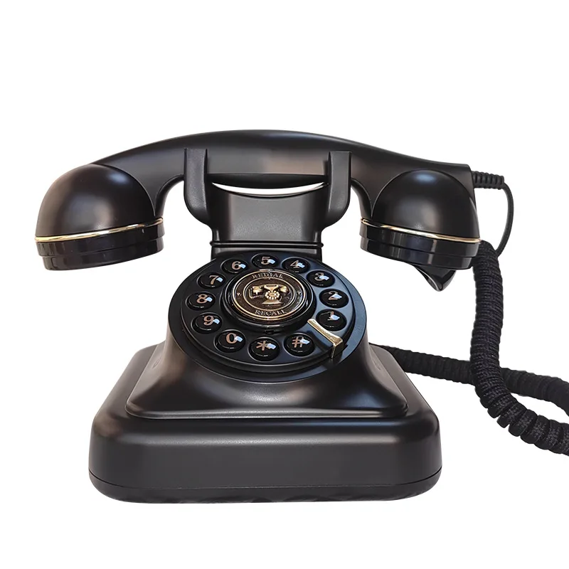 European retro wedding phone audio guestbook birthday party voice blessing decoration message retro style