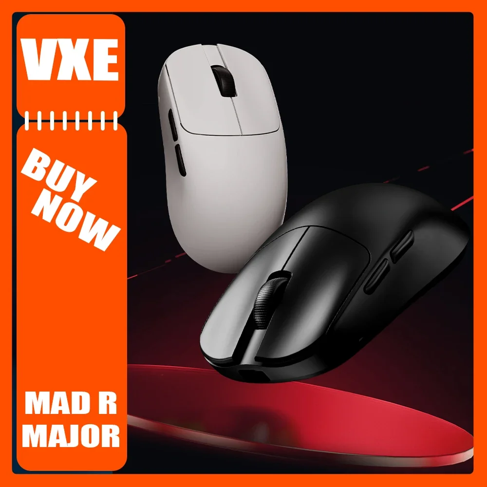 VGN VXE MAD R Mouse MAD R MAJOR Wireless Mous 8K PAW3950 Sensor Double Mode Lightweight Gaming Mouse Pc Accessories Gift