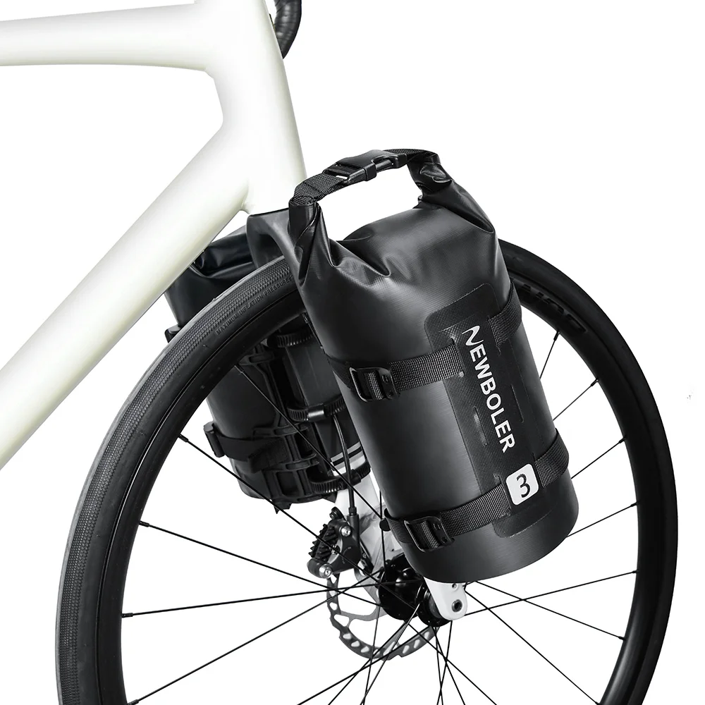 Newboler-防水自転車フォークバッグ,ポータブル,自転車用3lおよび7l