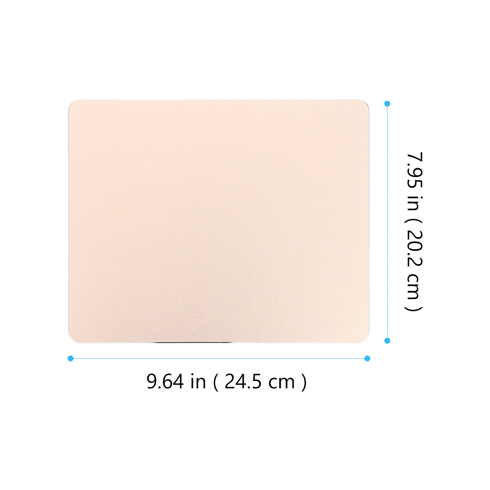 Double Sided Aluminum Alloy Mouse Pad Square Metal Mouse Mat Non Slip Desk Mat for Office Gaming Computer Office Desk Pad view 2