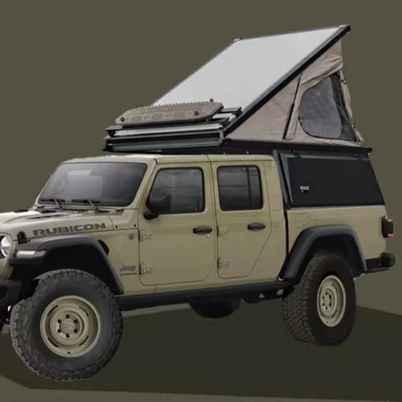 4X4 Pickup Truck With Roof Top Tent Steel Dual Cab Bed Canopy Topper For Ford Ranger For Toyota Hilux