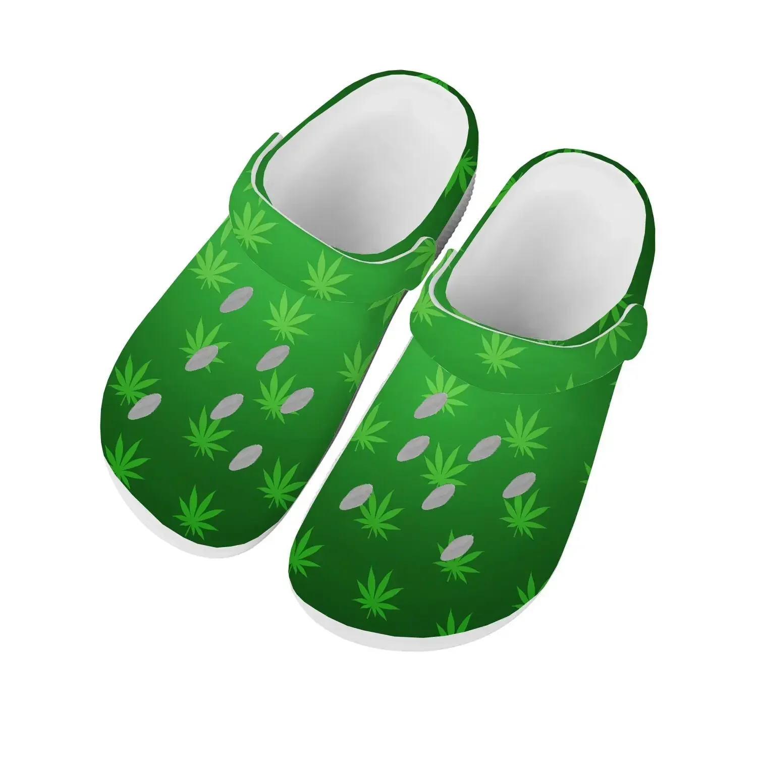 

Leaf Weed Rasta Marijuana Red Yellow Green Art Home Clogs Custom Water Fashion Shoes 3D Print Garden Clog Beach Hole Slippers