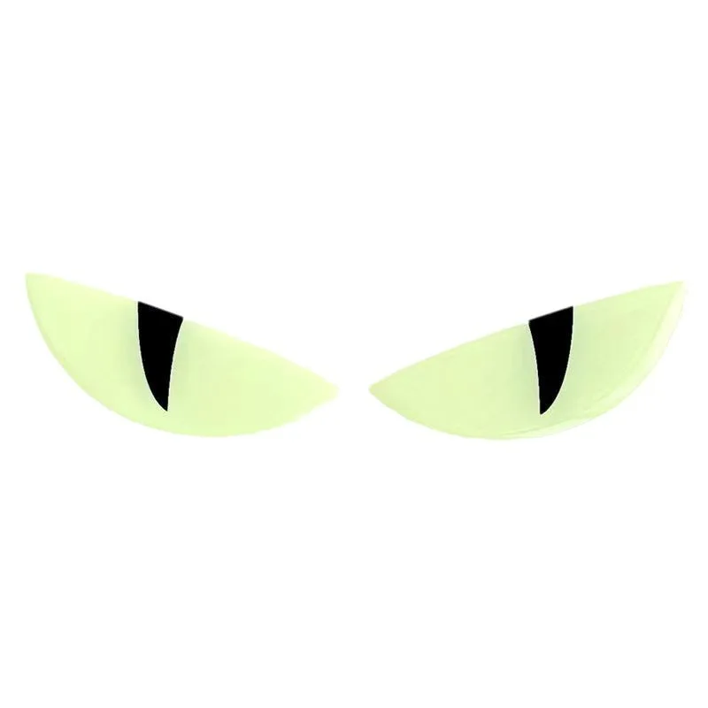 A Pair Toothless Demon Eyes Reflective Motorcycle Universal Sticker For Chunfeng 250/450sr Suzuki Night 3d Stereoscopic Stickers