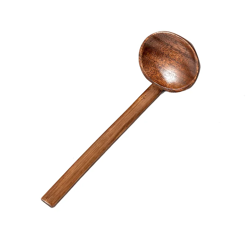 Ramen Tortoise Shell Spoon, Creative Hot Pot Spoon, Perforated Ladle, Wooden Spoon, Household Tableware, Strainer