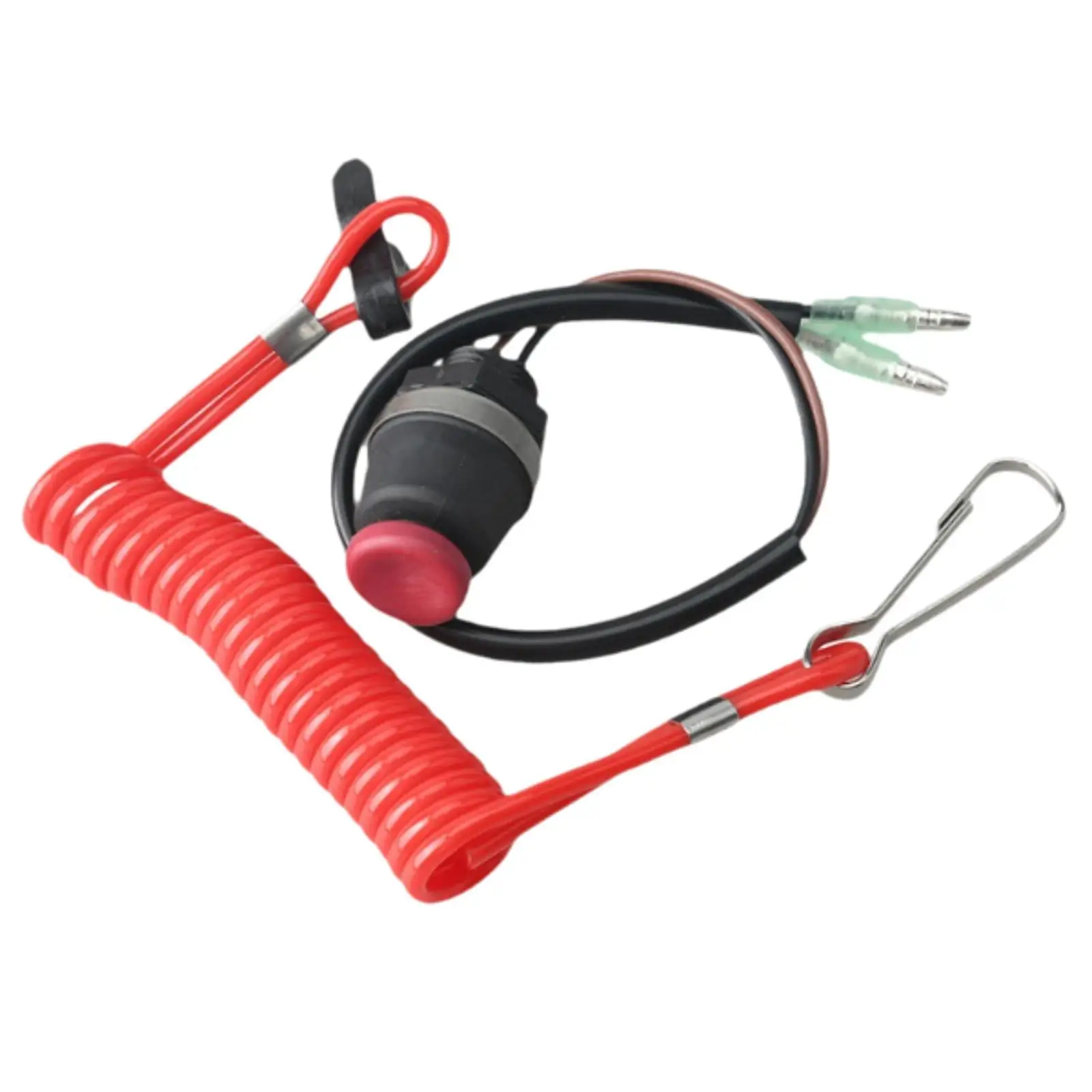 

Safe Stop Switch with Lanyard Urgent Stop Switch Sturdy Professional Easy Installation Replacement for Marine Fittings