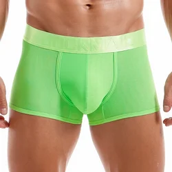 JOCKMAIL-bóxer de malla para Hombre, ropa interior Sexy, Calzoncillos