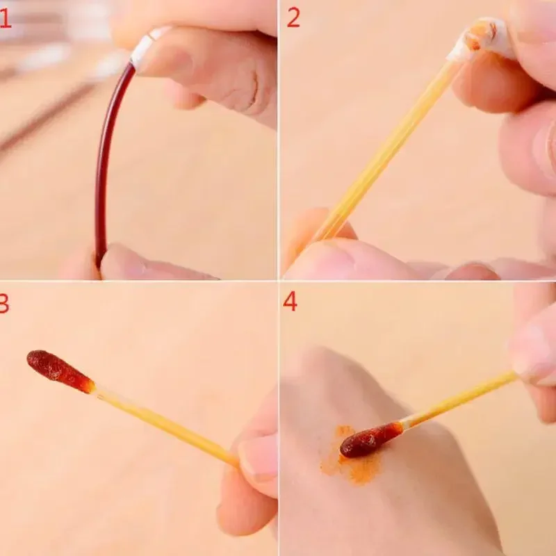 

Disposable Medical Double Cotton Swab, 50PCS, Multifunction, Disinfected, Stick, Make Up, Wood, Iodine, Portable Bar