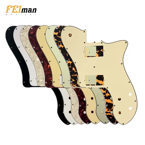 Feiman peças personalizadas pickguard para eua fender '72 tele deluxe reedição guitarra com paf humbucker substituição telecaster guitarra