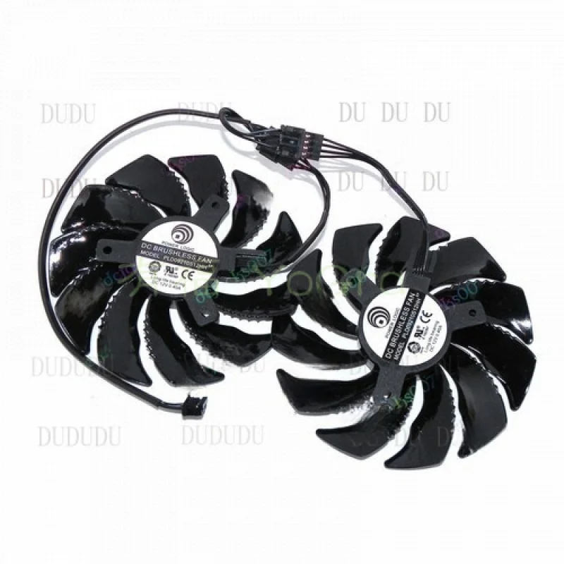 D  2PCS Graphic Card Cooling Fan For Gigabyte GTX 1060 1070 PLD09210S12HH