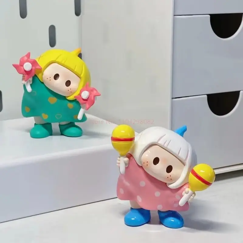 

В наличии Yoyo serise слепая коробка с наклонной головой, коллекция значков, мультяшная аниме-фигурка, кукла, милый офисный орнамент, подарок на день рождения для девочки