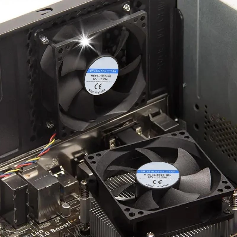 

Mini 80x80x25mm для 12V 2PIN без прощерадка охладителя охлаждающего вентилятора 8025 Лучшая продажа