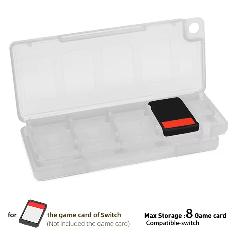 حافظة بطاقات الألعاب المحمولة 8 في 1 من DATA FROG لوحدة التحكم في صندوق تخزين وحامل خرطوشة وإكسسوارات السفر