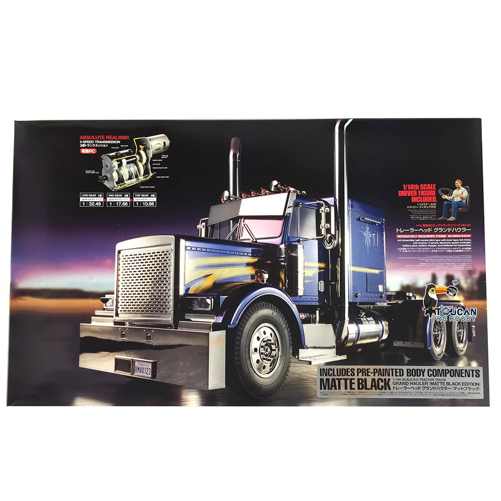 

TAMIYAYA 1/14 6x4 56356 RC тягач раскрашенная игрушечная модель автомобиля комплект 540 модель двигателя для мальчиков подарки на день рождения