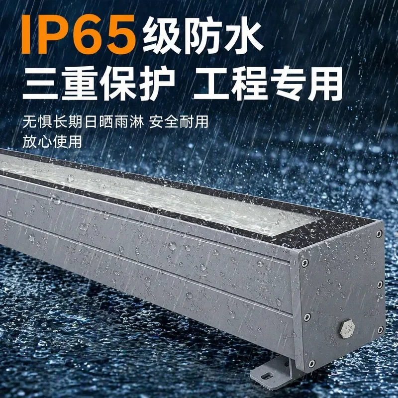 Outdoor led water pattern light waterproof lighting high-power exterior wall engineering building colorful external control