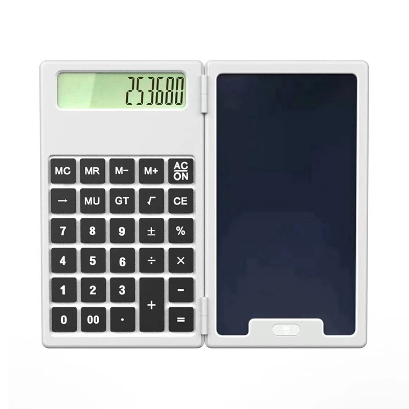 Calculator With Writing Board 12 Digits LCD Display Desktop Calculator Portable Calculator For Office School And Home