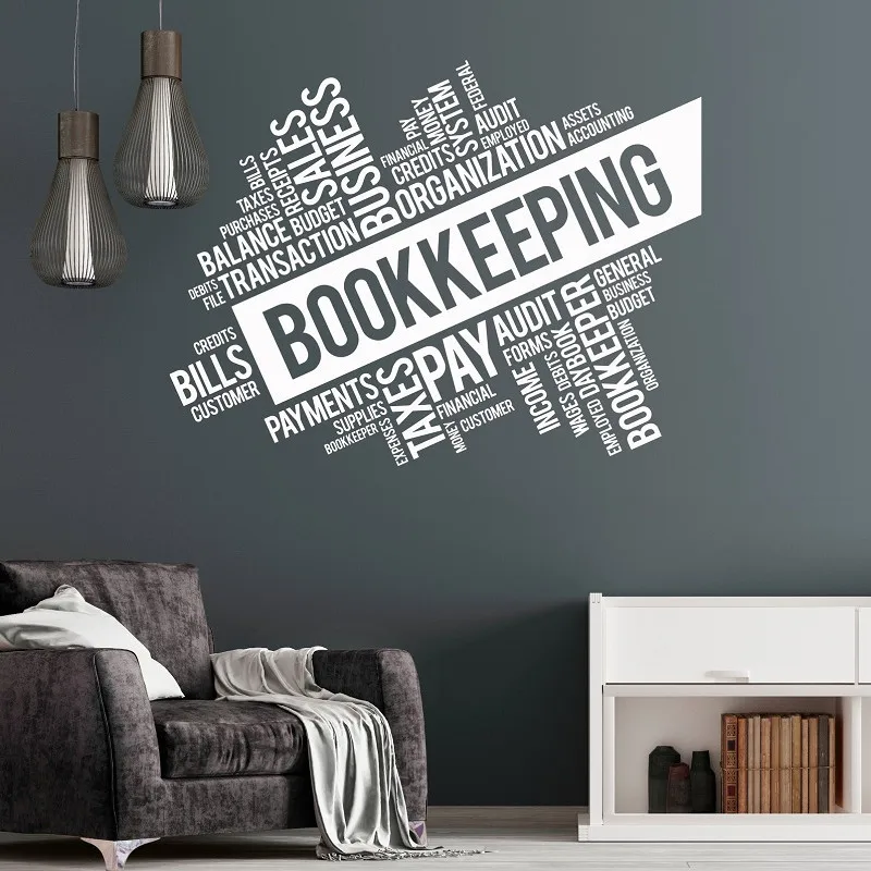 Accounting Bookkeeping Services Financial Business Taxation Vinyl Wall Stickers Business Office Decoration Decals Sticker Decals