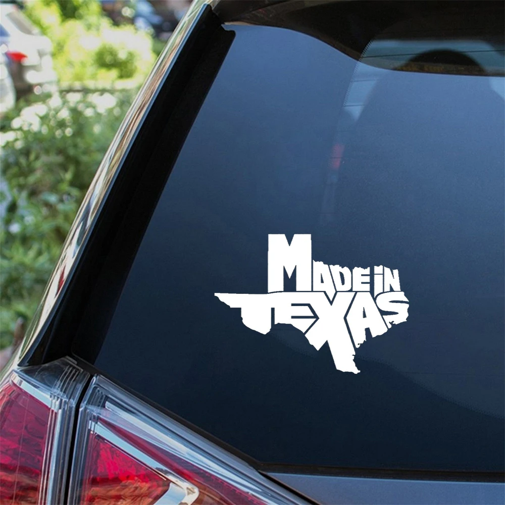 Made In Texas Die Cut Vinyl Decal Window Laptop Windshield Accessories Exterior Decor