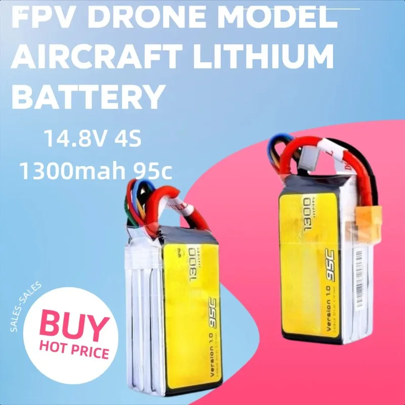 

for Gens Ace TATTU R-LINE 4S 1300mah 95c FPV Drone Model Aircraft Lithium Battery