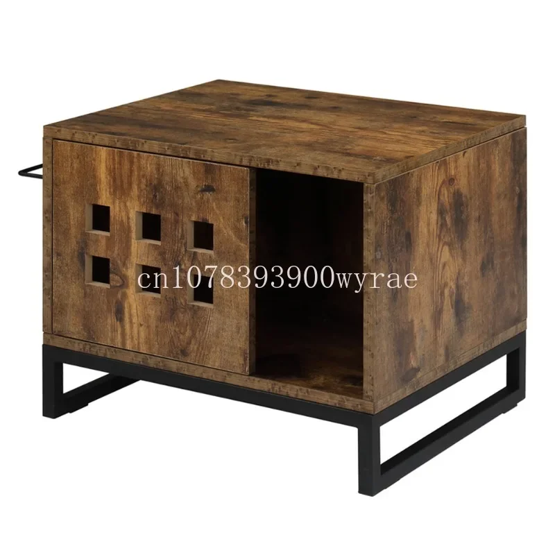 

Enclosure Multi-functional Decorative Cat House Side Table Privacy Pet Hidden Washroom/Litter Box