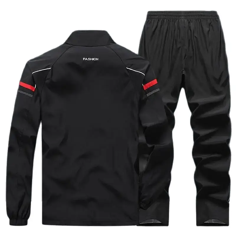 Men\'s Sportswear Suit Male Sports Sets Spring Autumn Jogging Clothing 2 Pieces Set Jacket + Pants Men Tracksuit