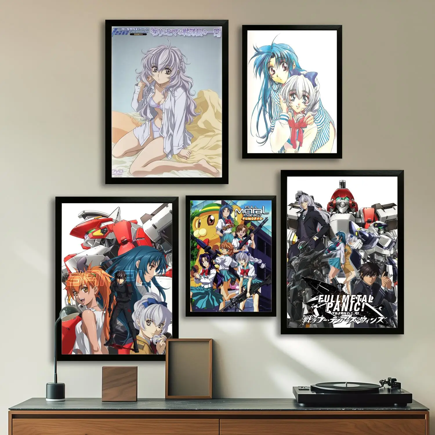 manga full metal panic Canvas Art Poster and Wall Art Picture Print, Modern Family Bedroom Decor Posters,Decorative painting