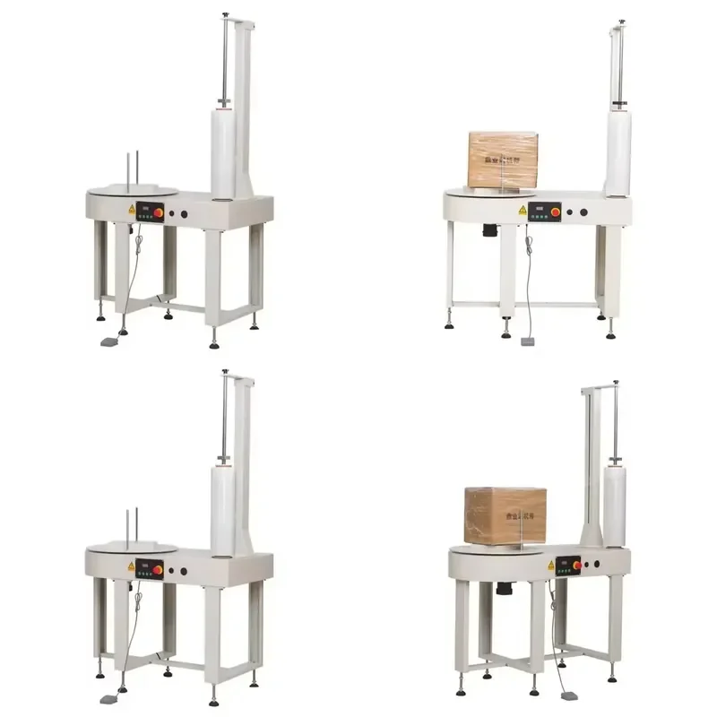 Hot Sale High Efficiency Automatic Roof Press Carton Stretch Shrink Film Packaging Machine