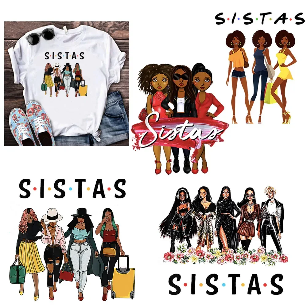 

Sunshine Girl Heat Transfer Stickers DIY Crafts Washable T-Shirt Jeans Decorations Home Iron-On Embroidery