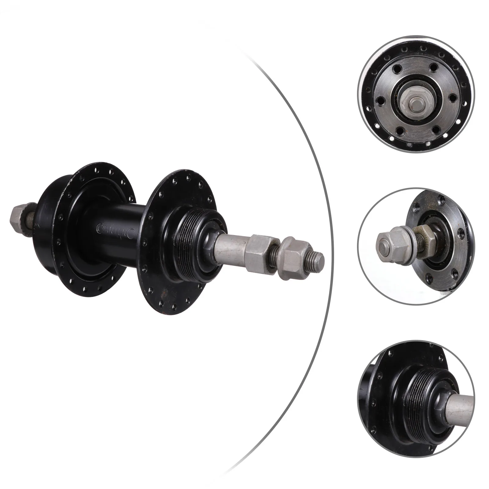 

1Pcs Iron 32H Strong Lightweight Hub for Disc Brake System Low Friction Bicycle Wheel Component Disc Brake Hubs
