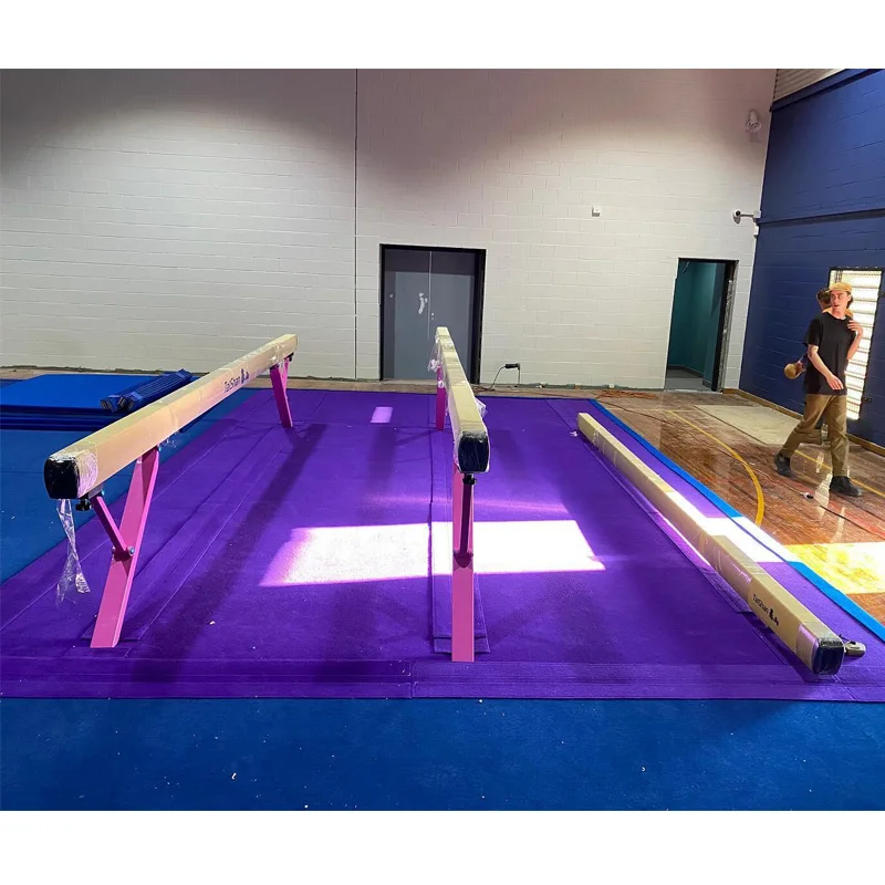 High Quality FIg Standard 5m Aluminium Balance Beam  Gymnastic Competition Balance Beam Gymnastic Equipment for Exportpromote sa