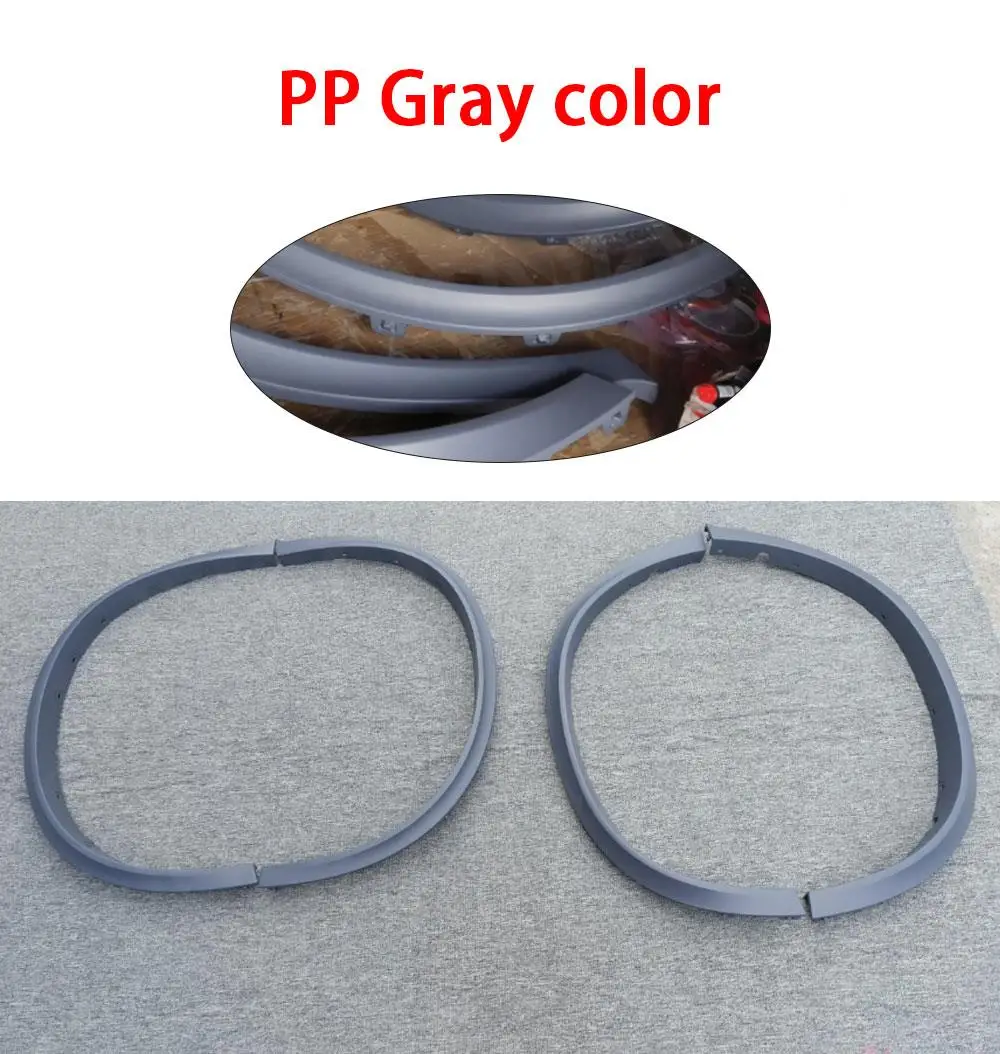 Arcos de rueda de PP para BMW, kit de guardabarros, Color gris, mate, negro, para X6, F16, F86, X6M, 2015 - 2018