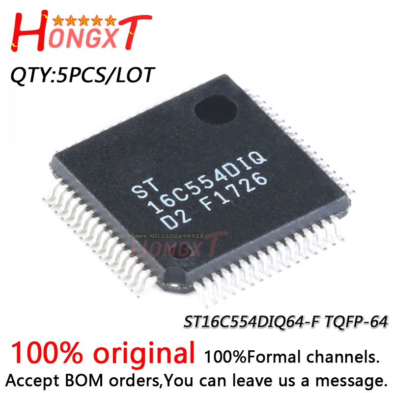 

5PCS 100% NEW ST16C554DIQ64-F TQFP-64.