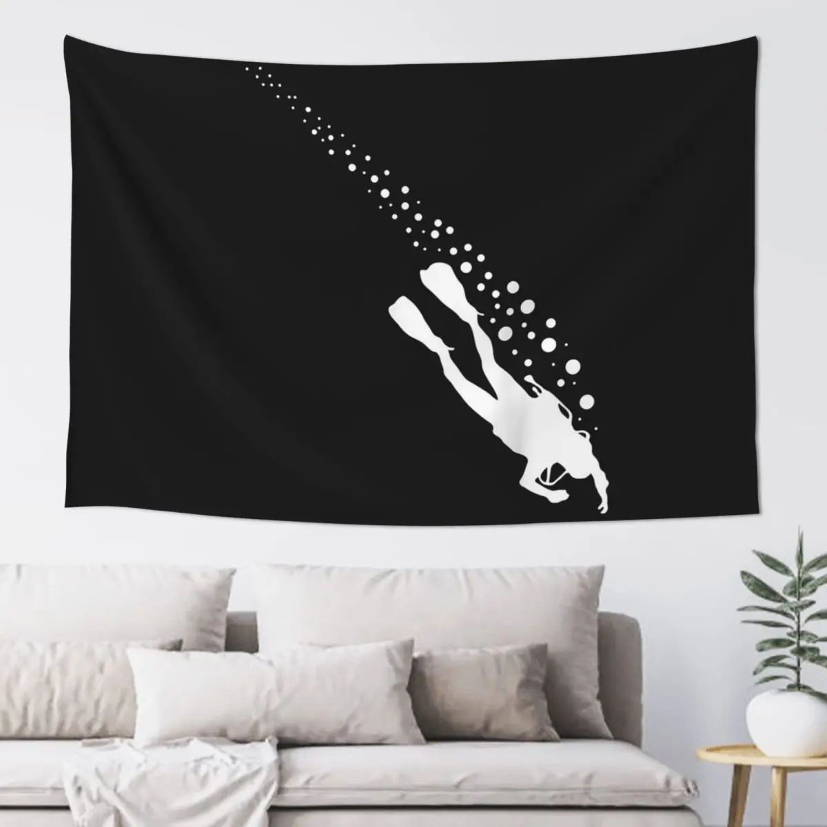 Scuba Diving Apparel Scuba Diving Tapestry Art Wall Hanging Aesthetic Home Decoration Tapestries for Living Room Bedroom Dorm