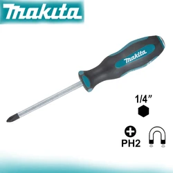 Makita B-66070 PH2 Hexagonal Shaft Go Through Screw Driver Wear Resistant Ergonomic Electrician High Torque Strength  Hand Tools