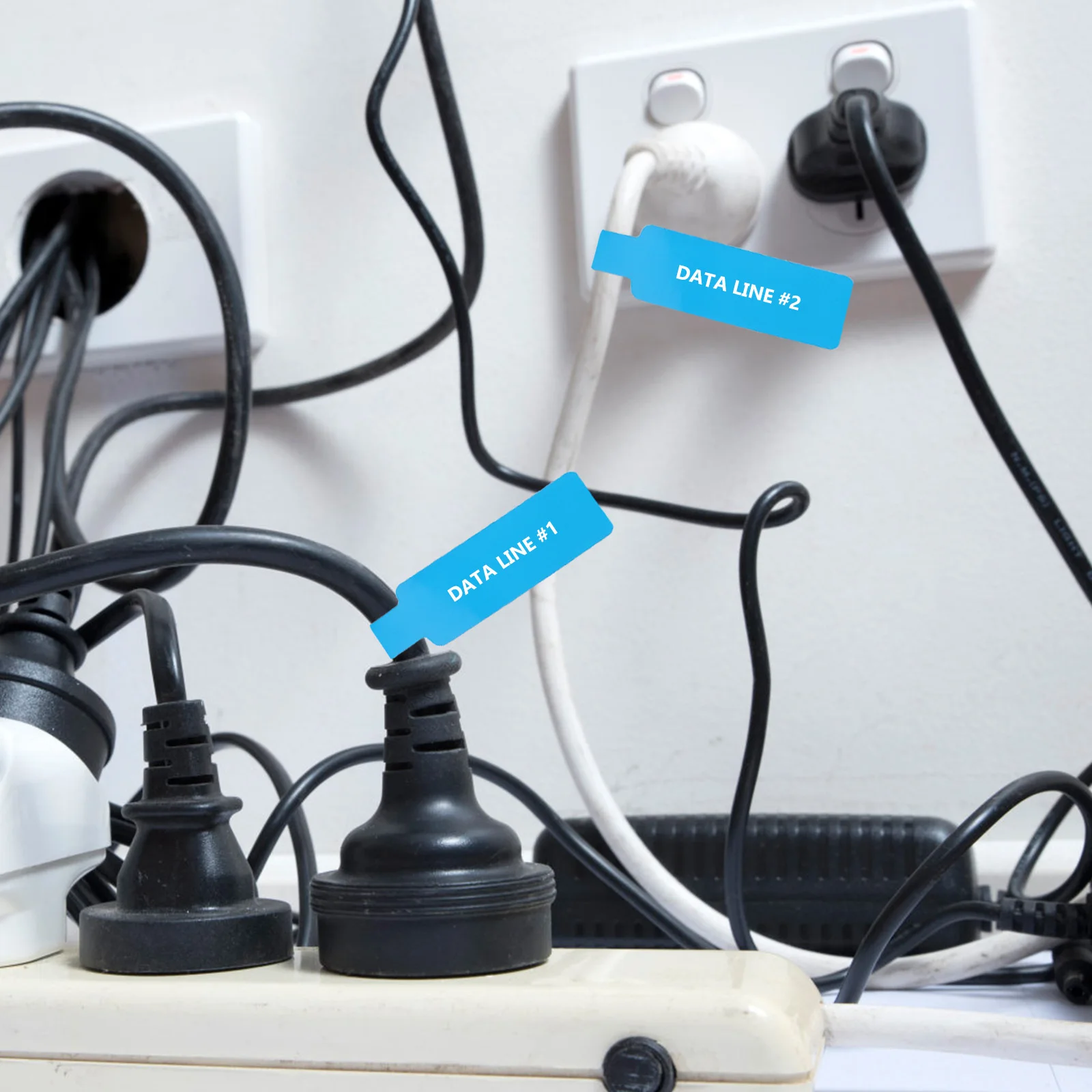 

1 Roll Thermal Paper Cable Label Sticker Waterproof Tear Resistant Wire Cord Paper For File Folder Labels Markers