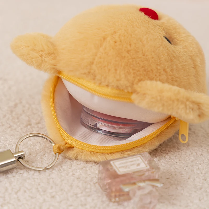 Morbido peluche portamonete Kawaii butter bear portamonete portamonete Candy Zipper Pouch chiavi auricolari sacchetti di immagazzinaggio della carta di credito portachiavi