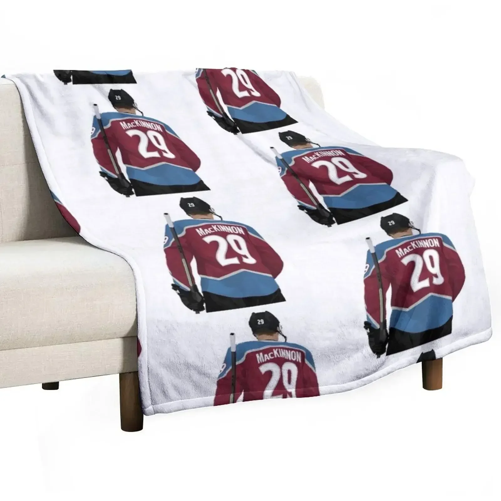 Nathan MacKinnon 29 Throw Blanket Vintage Bed Fashionable Blankets For Baby Large Blankets