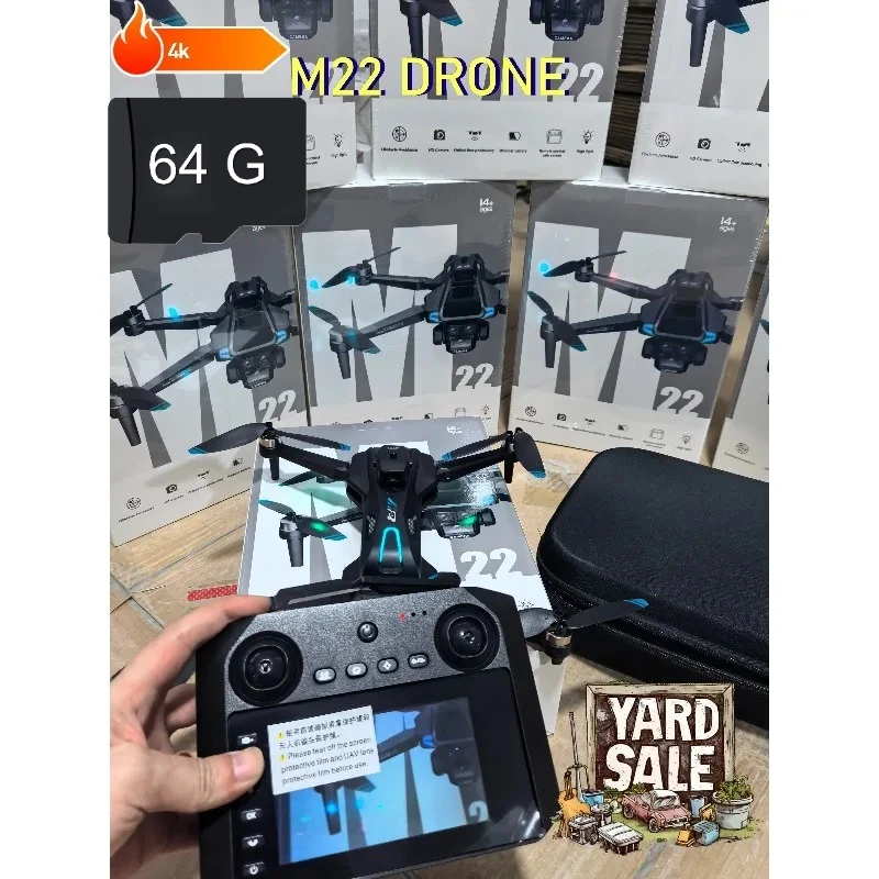 

M22 MAX Outdoor Drone Professional 4K/6K HD ESC Sero Dual Camera 5G Wifi GPS Foldable RC Quadcopter Brushless Optical Flow UAV