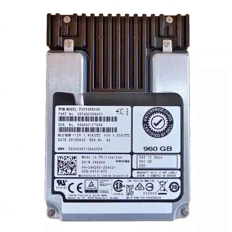New 04KG4X 4KG4X For DELL PX04SRB096 960GB 2.5
