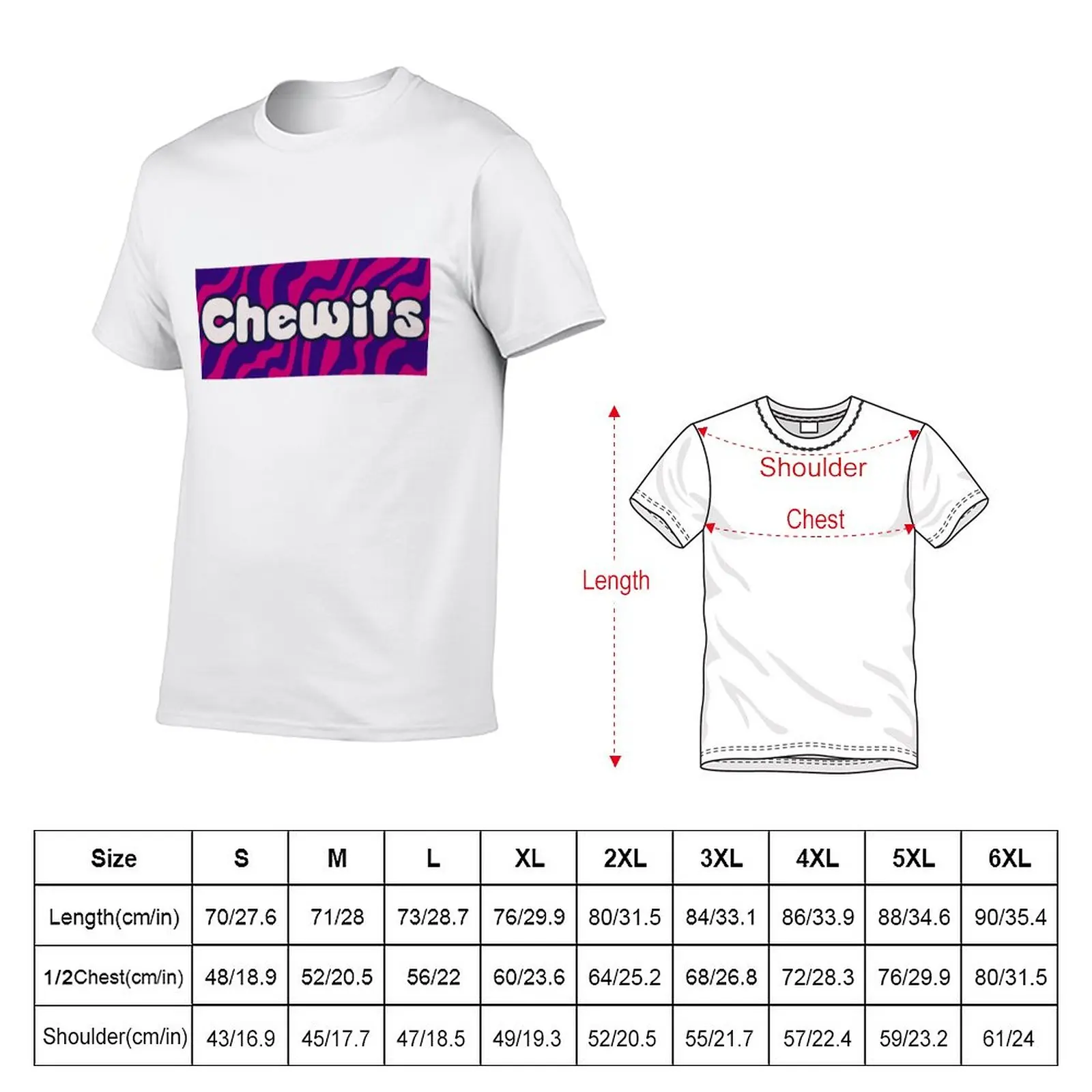 New Chewits' packaging branding (1980s) T-Shirt blank t shirts man clothes graphics t shirt new edition t shirt mens clothing