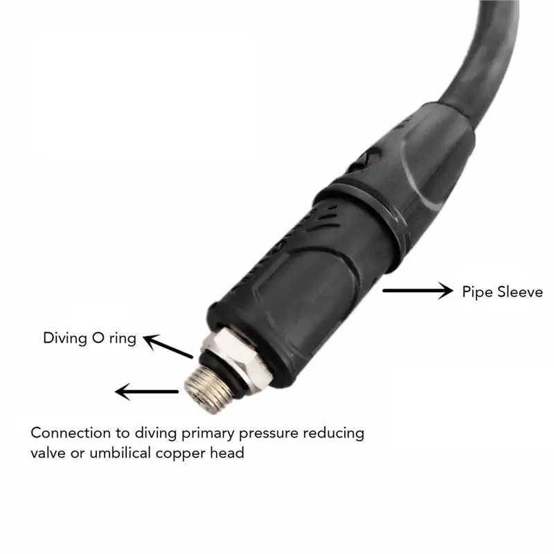 For Standard Scuba Diving Regulator Hose- Diving Medium Pressure Hose Multifunctional Design