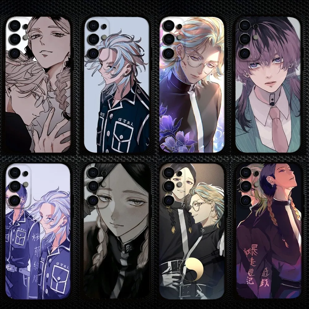 

Ran Haitani Rindou Tokyo Aevengers Phone Case For Samsung S25/S24/S23/S22/S21/S20/Plus,Fe,Lite/Others Black Cover