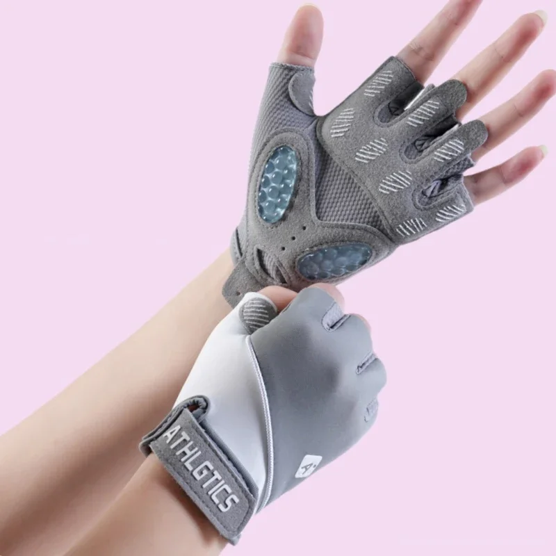 Women Women Half Finger Cycling Gloves Anti-Slip Shock Absorbent Breathable Fitness Bicycle Gloves for Sports Gym Training Bike Riding - Aliexpress Deal